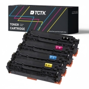 Multipack (4) Toner CMYK (Cyan Magenta Gelb Schwarz) Kompatibel mit HP Color laserJet, Laserjet - Ersetzt 304A (CC531A) / 305A (CE411A) / 312A (CF381A) / CRG-718 (2660B002)